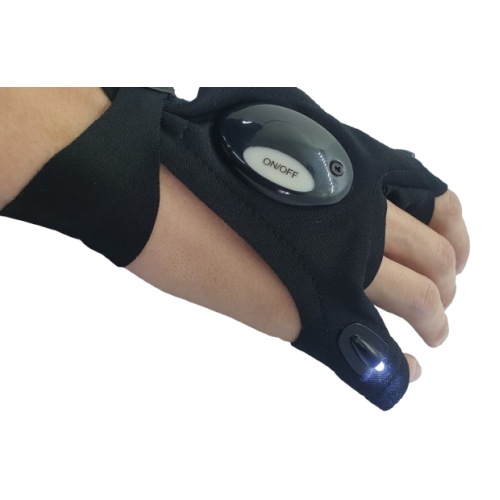 GLOVES WITH LED LIGHTS